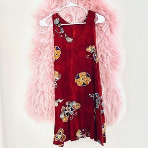 Red Handmade Indonesian Dress